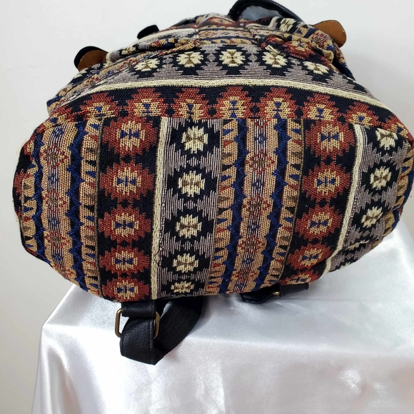 Vintage faux leather backpack - Picture 7 of 11